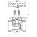 J3009 Geschmiedetes Messing-Absperrventil